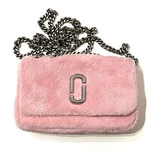 Marc Jacobs Mini Snapshot Bag Pink Fur